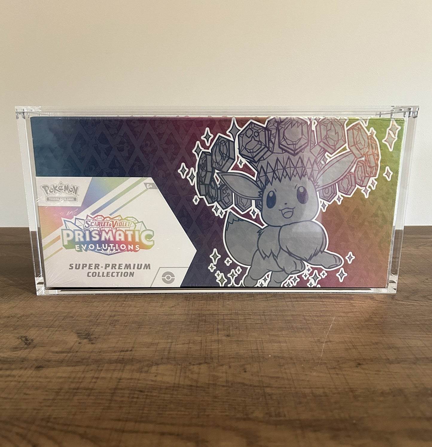 Prismatic Evolutions Super Premium Collection SPC Acrylic Display Case Pokemon