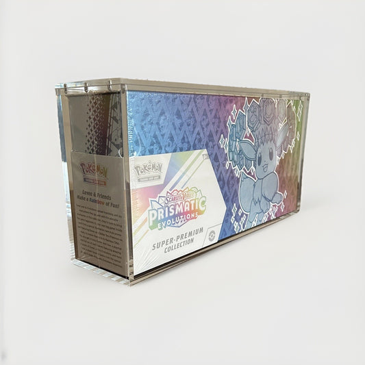Prismatic Evolutions Super Premium Collection SPC Acrylic Display Case Pokemon